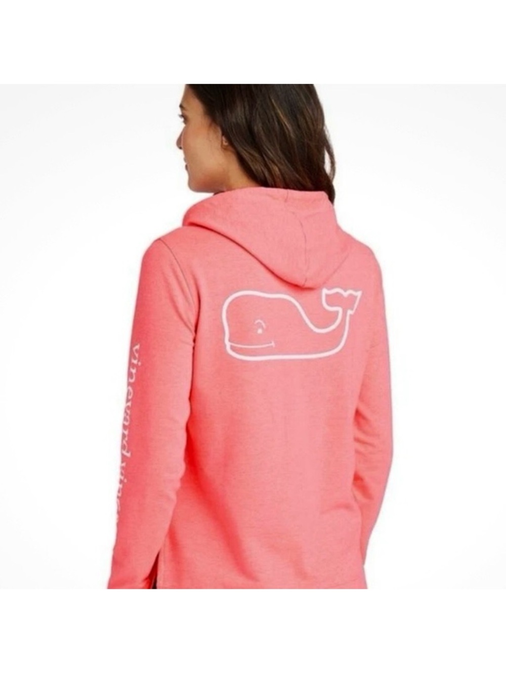 Vineyard Vines- Women's Whale Logo Cotton Hoodie Long Sleeve Tee